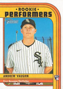 2021 Topps Heritage - Rookie Performers #RP-5 Andrew Vaughn Front
