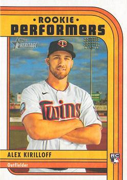 2021 Topps Heritage - Rookie Performers #RP-11 Alex Kirilloff Front