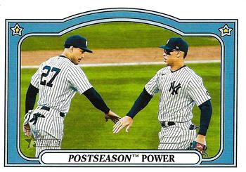 2021 Topps Heritage - Combo Cards #CC-7 Aaron Judge / Giancarlo Stanton Front