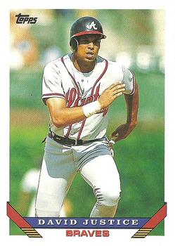1993 Topps #170 David Justice Front