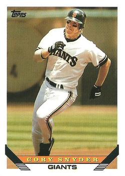 1993 Topps #254 Cory Snyder Front