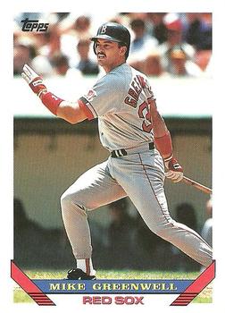 1993 Topps #323 Mike Greenwell Front