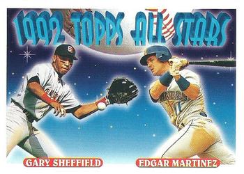 1993 Topps #403 Gary Sheffield / Edgar Martinez Front