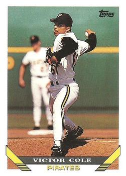 1993 Topps #453 Victor Cole Front
