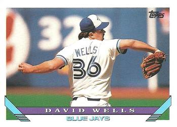 1993 Topps #458 David Wells Front