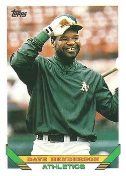 1993 Topps #473 Dave Henderson Front