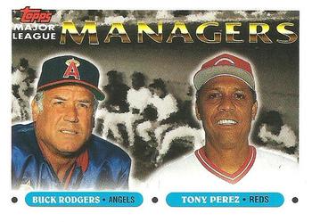 1993 Topps #503 Buck Rodgers / Tony Perez Front