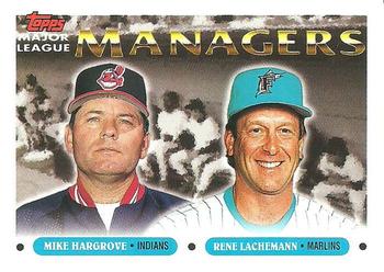1993 Topps #505 Mike Hargrove / Rene Lachemann Front