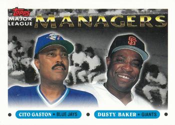 1993 Topps #514 Cito Gaston / Dusty Baker Front