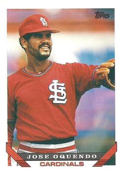 1993 Topps #535 Jose Oquendo Front