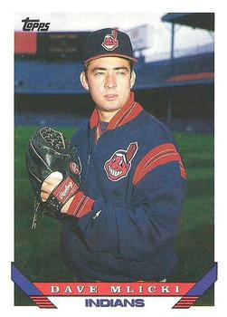 1993 Topps #571 Dave Mlicki Front