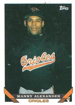 1993 Topps #587 Manny Alexander Front
