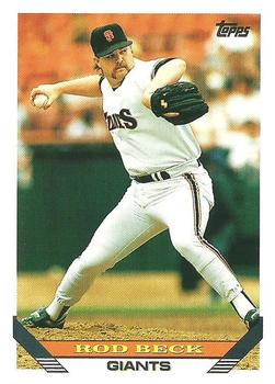 1993 Topps #604 Rod Beck Front