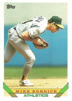 1993 Topps #639 Mike Bordick Front
