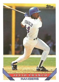 1993 Topps #670 Julio Franco Front