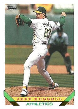 1993 Topps #736 Jeff Russell Front