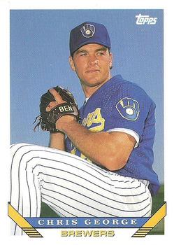 1993 Topps #744 Chris George Front