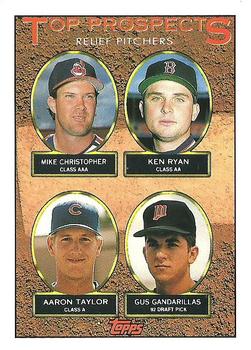 1993 Topps #786 Mike Christopher / Ken Ryan / Aaron Taylor / Gus Gandarillas Front