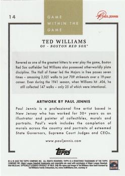 2022 Topps Game Within the Game #14 Ted Williams Back