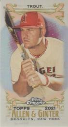 2021 Topps Allen & Ginter Chrome - Mini #32 Mike Trout Front