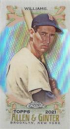 2021 Topps Allen & Ginter Chrome - Mini #148 Ted Williams Front