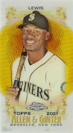 2021 Topps Allen & Ginter Chrome - Mini Gold Refractor #75 Kyle Lewis Front