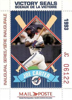 1993 Canada Post Toronto Blue Jays Victory Seals - Framed Singles #NNO Joe Carter Front