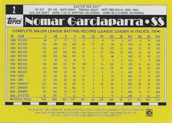 2021 Topps All-Star Rookie Cup #2 Nomar Garciaparra Back
