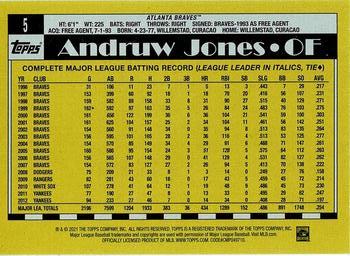 2021 Topps All-Star Rookie Cup #5 Andruw Jones Back