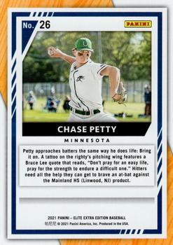 2021 Panini Elite Extra Edition - Pink #26 Chase Petty Back