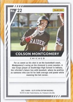 2021 Panini Elite Extra Edition - Prime Numbers A #22 Colson Montgomery Back