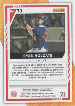 2021 Panini Elite Extra Edition - Prime Numbers A #70 Ryan Holgate Back