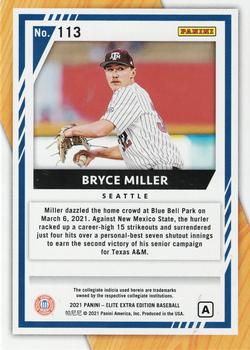 2021 Panini Elite Extra Edition - Prime Numbers A #113 Bryce Miller Back