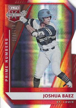 2021 Panini Elite Extra Edition - Prime Numbers A Die Cut #54 Joshua Baez Front