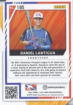 2021 Panini Elite Extra Edition - Aspirations Die Cut #195 Daniel Lantigua Back