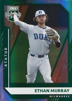 2021 Panini Elite Extra Edition - Status Green #147 Ethan Murray Front