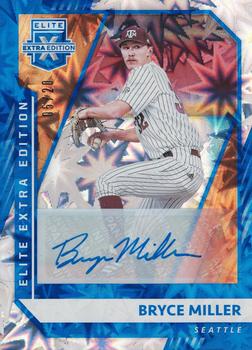2021 Panini Elite Extra Edition - Signatures Blue #113 Bryce Miller Front