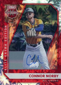 2021 Panini Elite Extra Edition - Signatures Red #41 Connor Norby Front