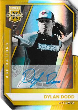 2021 Panini Elite Extra Edition - Signatures Aspirations Die Cut Gold #96 Dylan Dodd Front