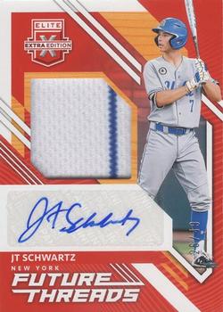 2021 Panini Elite Extra Edition - Future Threads Signatures Red #FTS-JS JT Schwartz Front