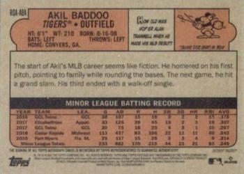 2021 Topps Heritage - Real One Autographs High Number #ROA-ABA Akil Baddoo Back