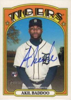 2021 Topps Heritage - Real One Autographs High Number #ROA-ABA Akil Baddoo Front