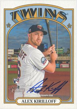2021 Topps Heritage - Real One Autographs High Number #ROA-AK Alex Kirilloff Front