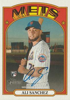 2021 Topps Heritage - Real One Autographs High Number #ROA-AS Ali Sanchez Front