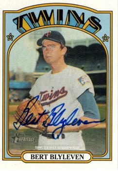 2021 Topps Heritage - Real One Autographs High Number #ROA-BB Bert Blyleven Front