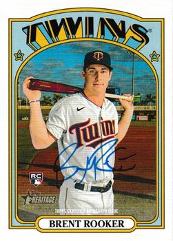 2021 Topps Heritage - Real One Autographs High Number #ROA-BRO Brent Rooker Front