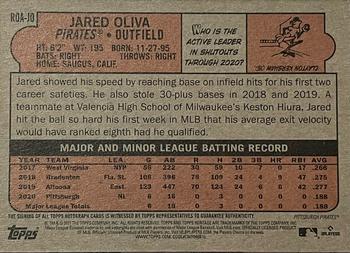 2021 Topps Heritage - Real One Autographs High Number #ROA-JO Jared Oliva Back