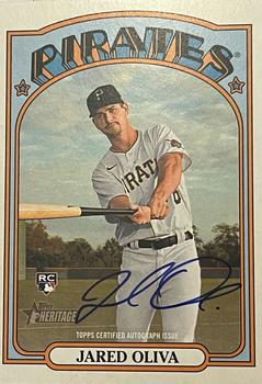 2021 Topps Heritage - Real One Autographs High Number #ROA-JO Jared Oliva Front