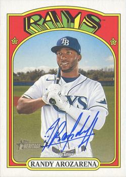 2021 Topps Heritage - Real One Autographs High Number #ROA-RAR Randy Arozarena Front