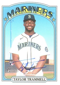 2021 Topps Heritage - Real One Autographs High Number #ROA-TT Taylor Trammell Front